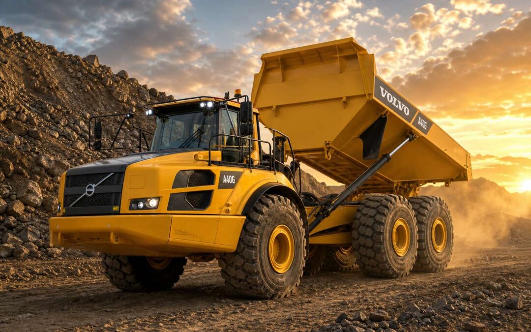 Articulated rock trucks for sale with low hours.