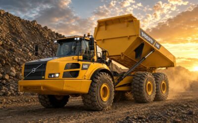 Articulated rock trucks for sale with low hours.