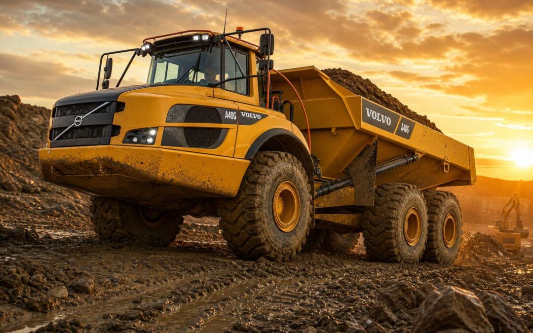 Volvo articulated trucks deliver on any job site.