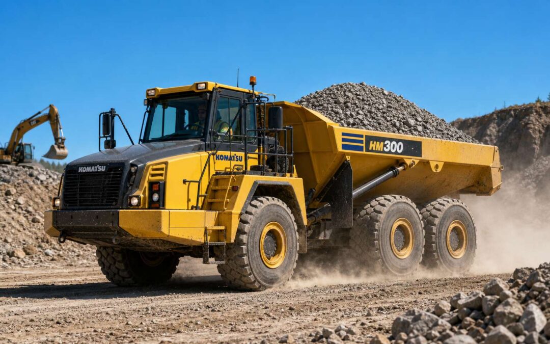 Why dump trucks articulated axles conquer soft ground